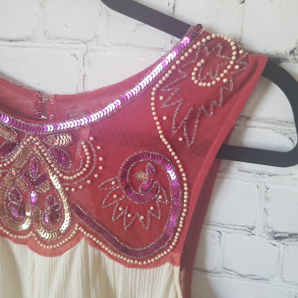 Free People Sequins Embellished Flowy Top XS - Picture 6 of 13